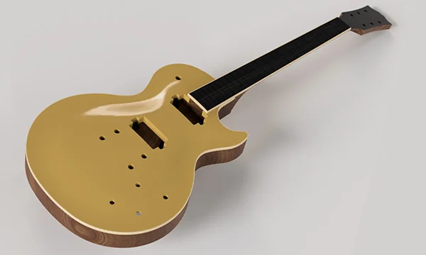 Design Course 3 - CAD Guitars / Basses advanced- (Archtop, Angled headstock, Hollow bodies & more )